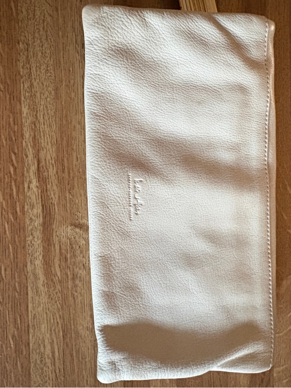 India Hicks Cream Fold-Over Clutch with Gold Tassel - Picture 3 of 6
